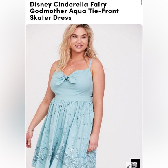NWT Torrid Disney Princess Collection Cinderella Fairy Godmother skater dress. - Picture 1 of 5